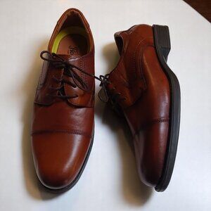 Mens Florsheim Center Cap Toe Brown Leather Oxfords – Size 8.5 EEE